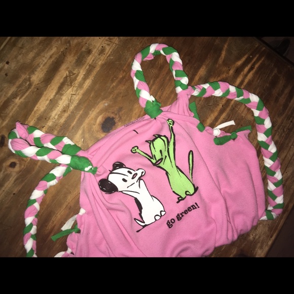 TEE BAGS Handmade Upcycled Bag - Go Green! - Picture 2 of 3